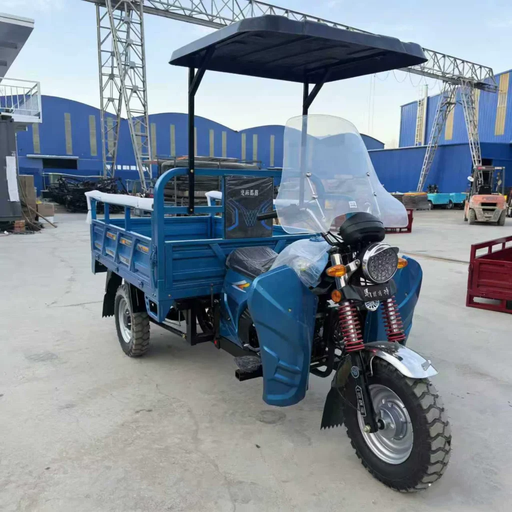 WeldSen Gasoline Self-Dumping Agricultural Cargo Tricycle