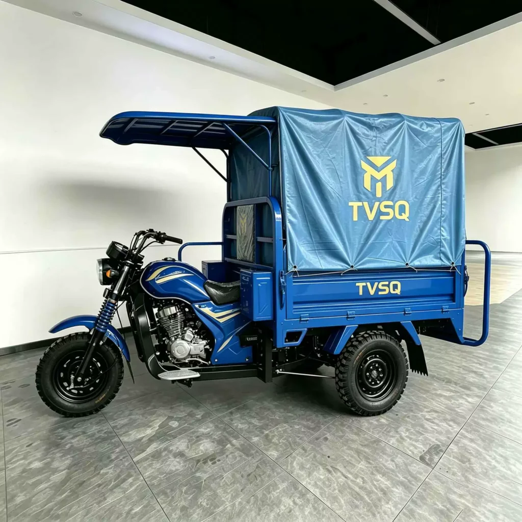 WeldSen Gasoline Self-Dumping Heavy-Duty Agricultural Cargo Tricycle for Africa