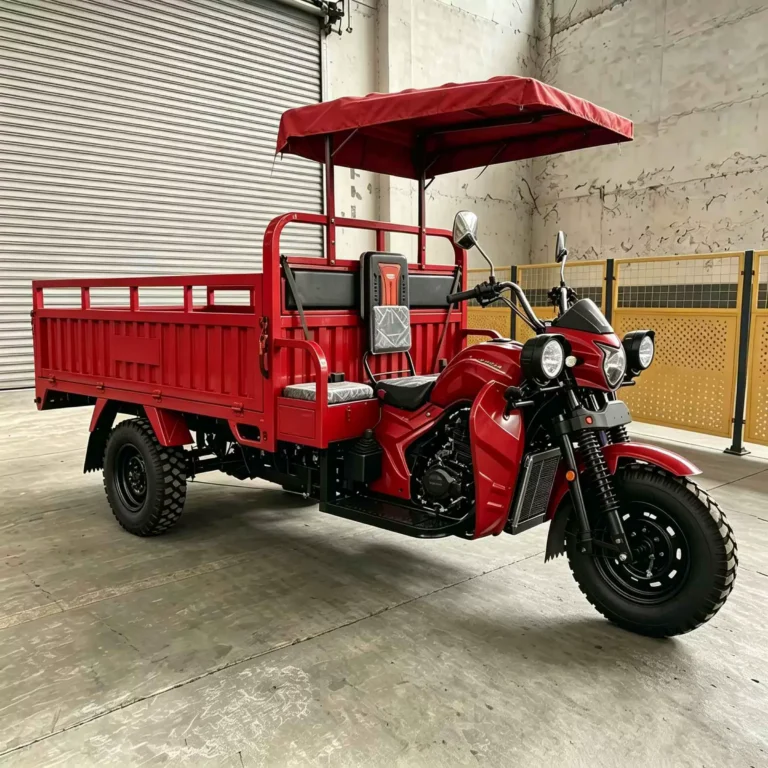 WeldSen Gasoline With Canopy Agricultural Cargo Tricycle