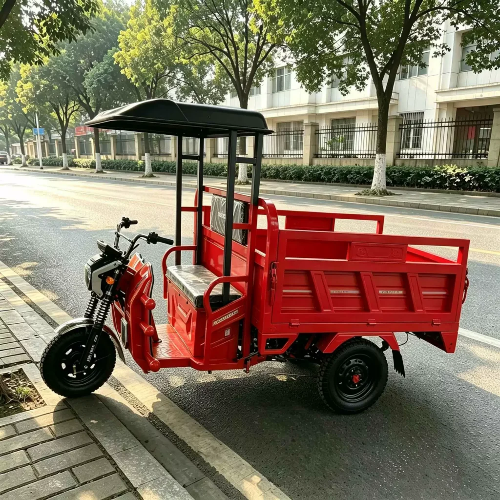 WeldSen Gasoline Self-Dumping Heavy-Duty Agricultural Cargo Tricycle