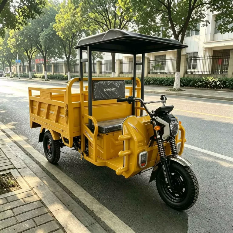WeldSen Gasoline With Canopy Heavy-Duty Cargo Tricycle