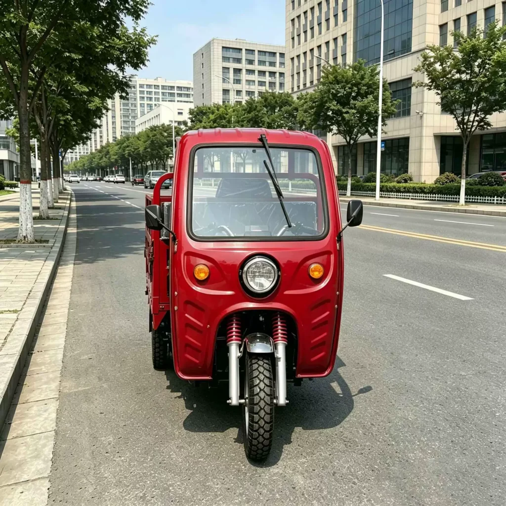 WeldSen Gasoline Enclosed Cabin Semi-Enclosed Passenger Tricycle