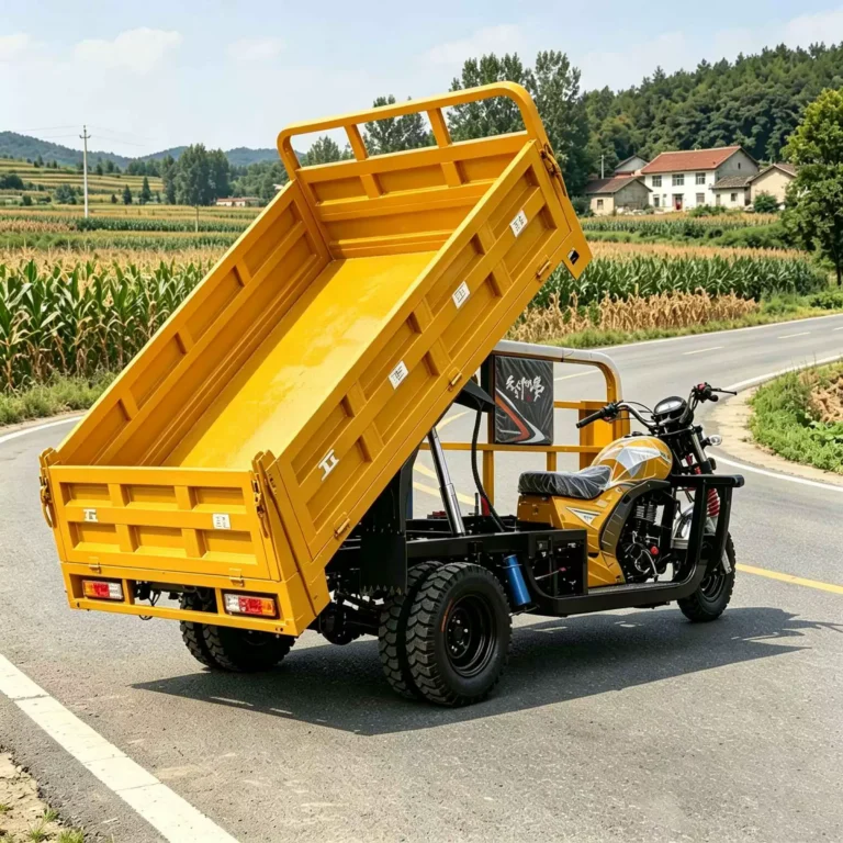 WeldSen Gasoline Self-Dumping Agricultural Cargo Tricycle