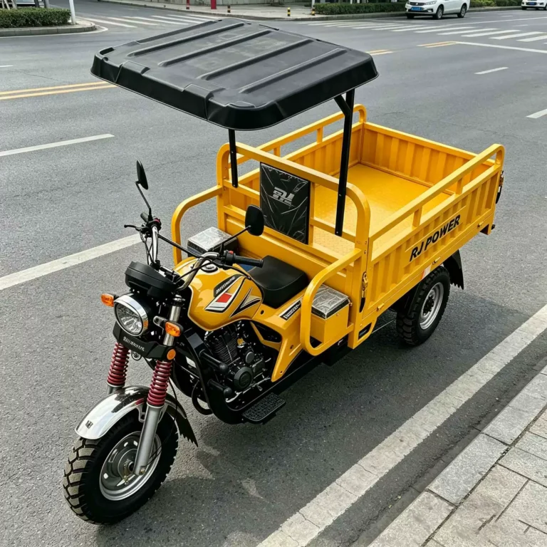 WeldSen Gasoline Self-Dumping Agricultural Cargo Tricycle for India