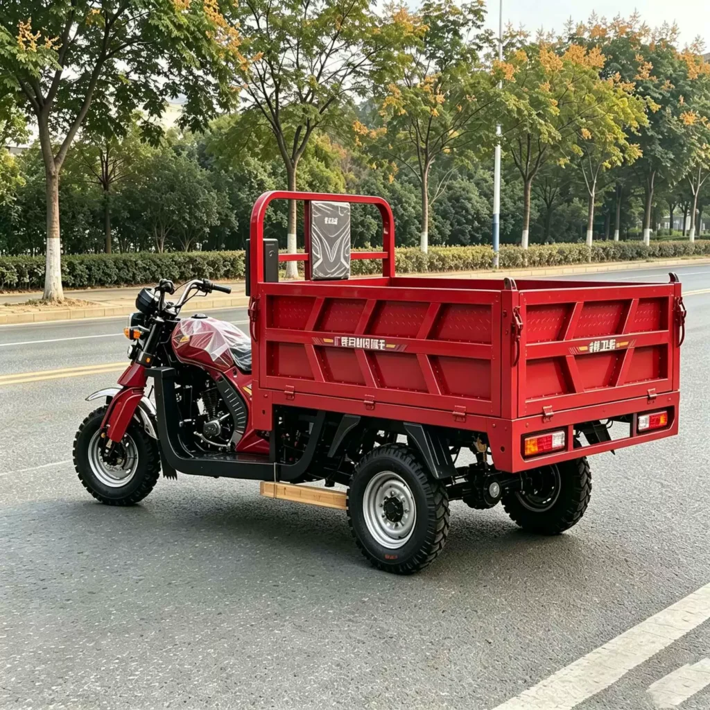WeldSen Gasoline Self-Dumping Heavy-Duty Agricultural Cargo Tricycle