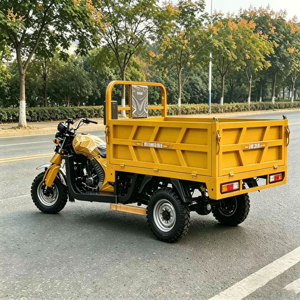 WeldSen Gasoline Self-Dumping Heavy-Duty Cargo Tricycle for Africa