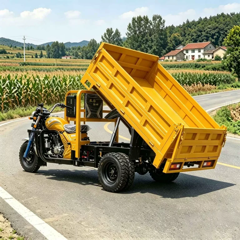 WeldSen Gasoline Self-Dumping Five-Wheel Cargo Tricycle