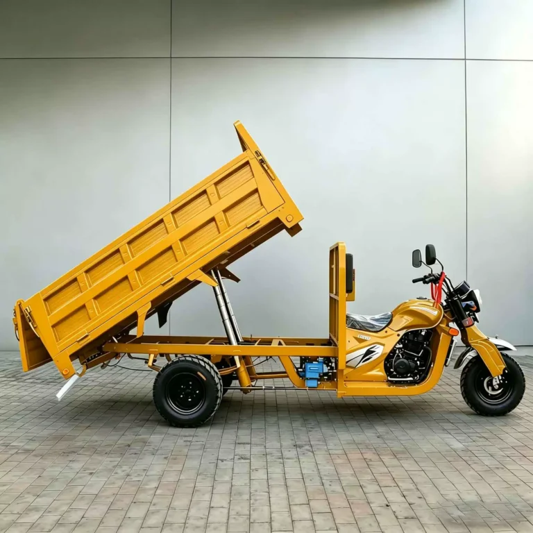 WeldSen Gasoline Self-Dumping Five-Wheel Cargo Tricycle for Africa