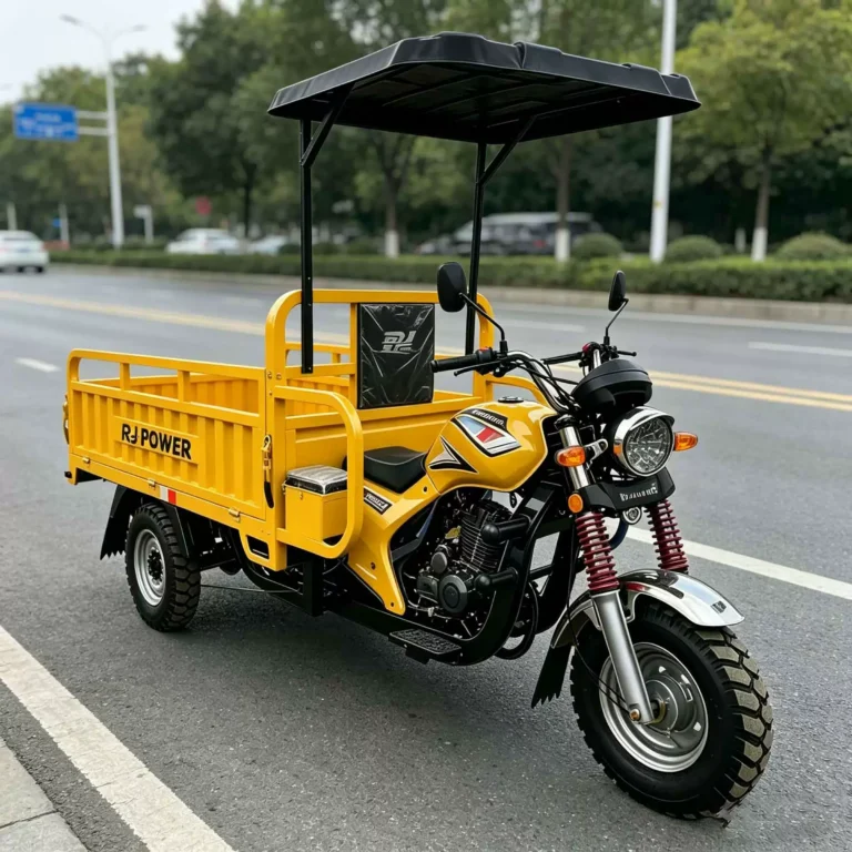 WeldSen Gasoline With Canopy Heavy-Duty Cargo Tricycle