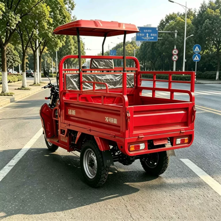 WeldSen Gasoline With Canopy Agricultural Cargo Tricycle